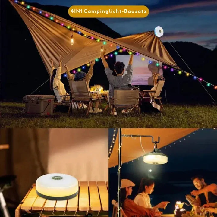 Outdoor Camping Light 🔦 4-in-1 Multifunctional Lantern & Power Bank