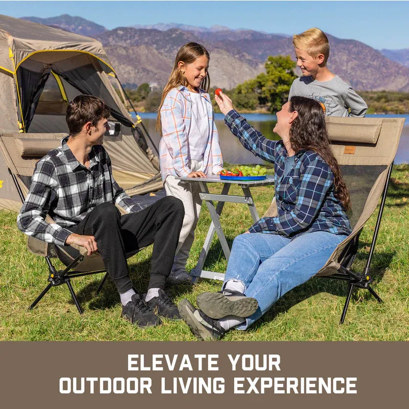 Lightweight Rocking Camp Chair – Smooth Recline, Built for the Outdoors 🏕️✨