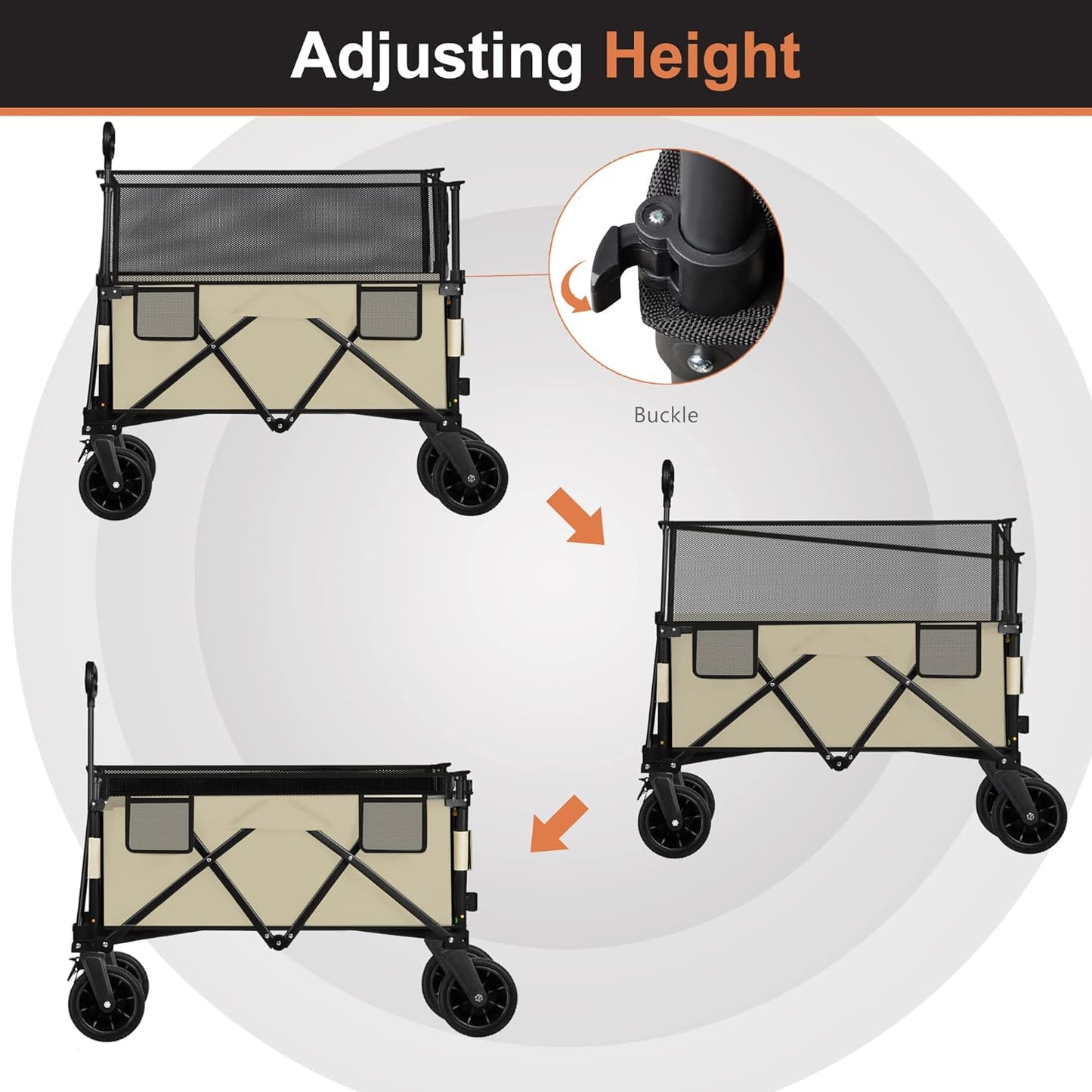 🛒 230L All-Terrain Folding Wagon – Heavy‑Duty, Collapsible & Adventure Ready 🏕️