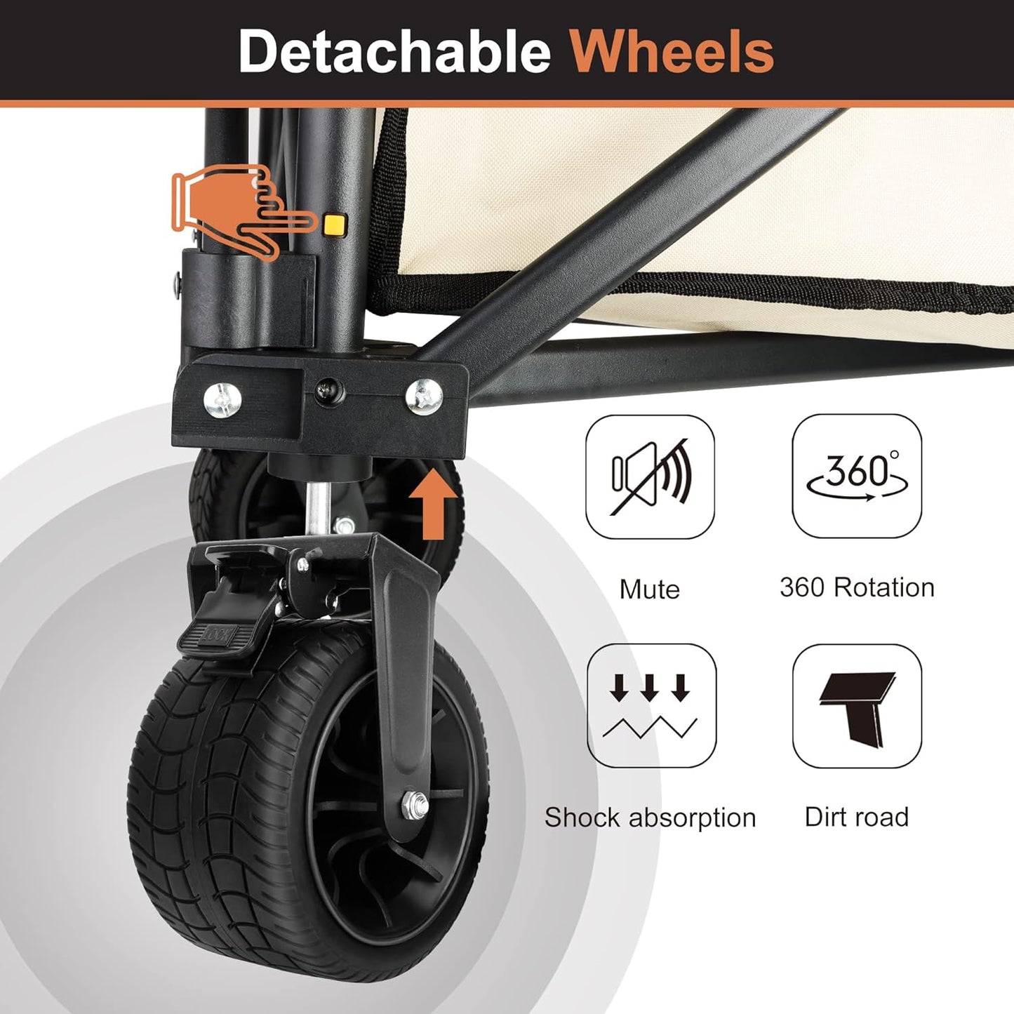 🛒 230L All-Terrain Folding Wagon – Heavy‑Duty, Collapsible & Adventure Ready 🏕️