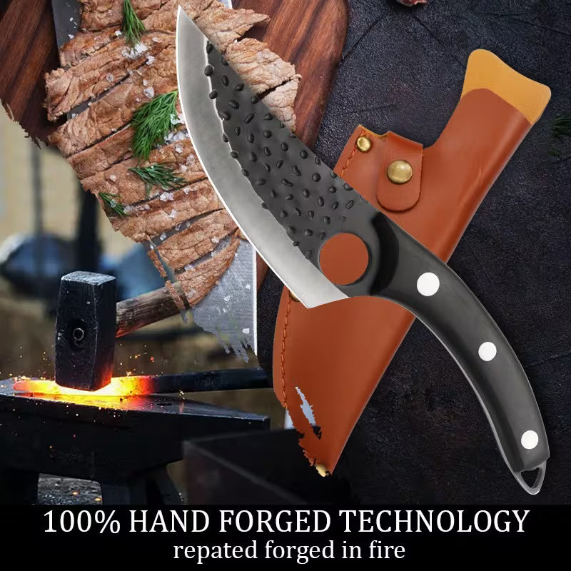 2/4pcs Sharp Chef Meat Fruit BBQ Knife Perfect Gift for Family Travel Anti-Stick Ergonomic Handle Multipurpose Stainless Steel Sashimi Knife Unique Kitchen Gadgets