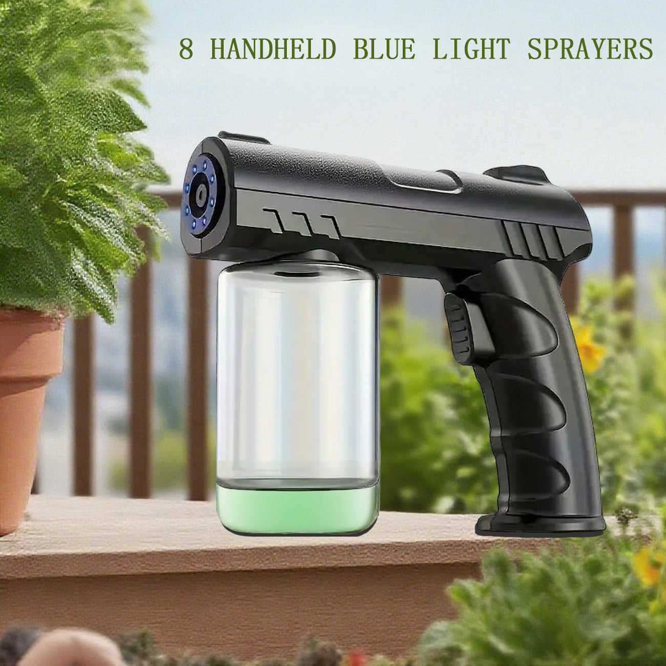 Portable Disinfectant Sprayer with Multiple Settings, Featuring an Ergonomic Handle, Made from Lightweight ABS Plastic